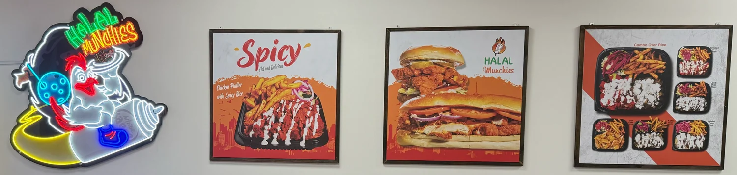 Menu boards shot by Zebraa